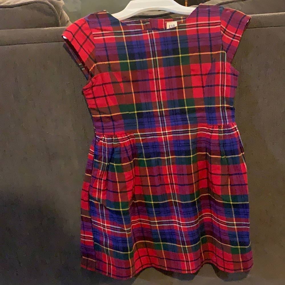 Christmas dress, red plaid